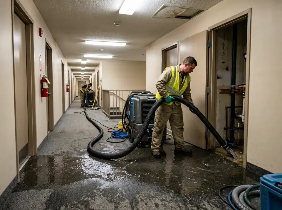 multi-unit-apartment-hallway-f-005 — frequently asked questions, Emergency Burst Pipe Water Extraction & Removal in Richvill…
